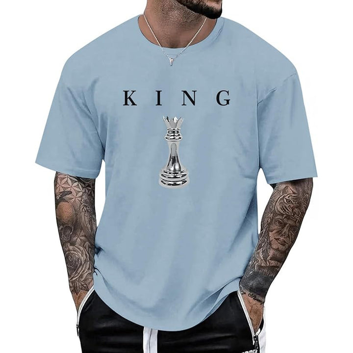 Men’s KING Letter Chess Piece T-Shirt