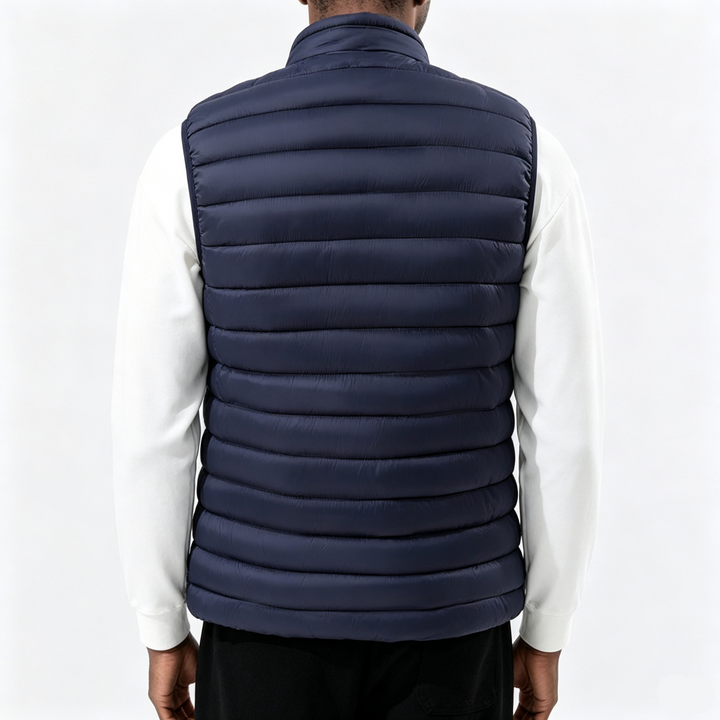 Casual Sleeveless Stand-Collar Warm Vest Jacket