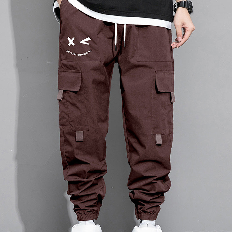 Loose-fit cargo joggers with large pockets