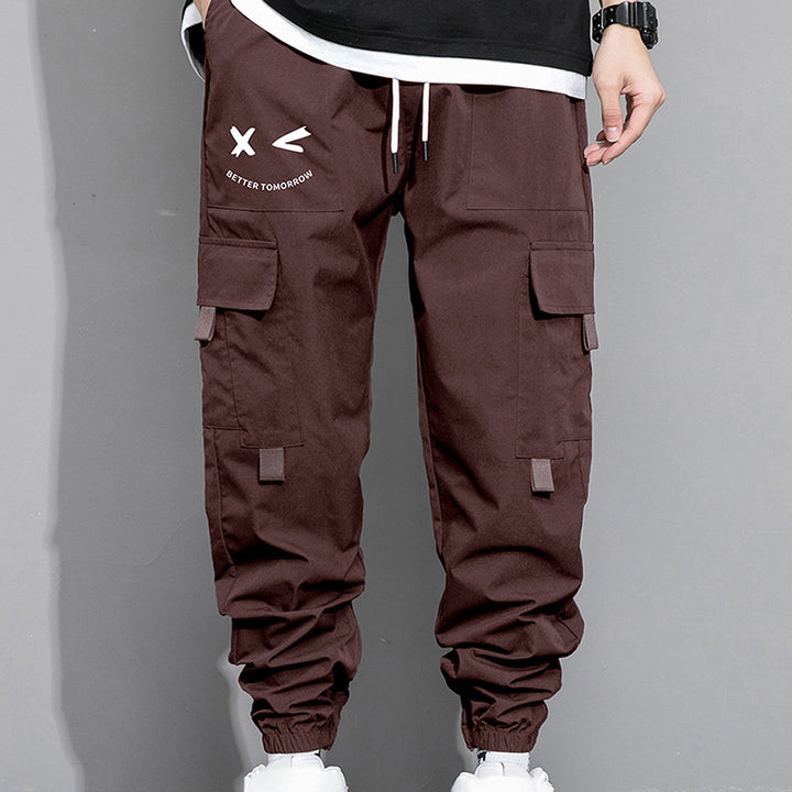 Loose-fit cargo joggers with large pockets