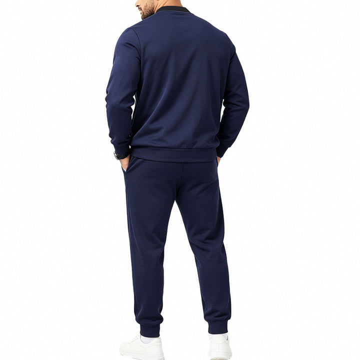 Sporty Bomber Top And Jogger Pant Set