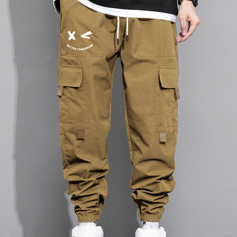 Loose-fit cargo joggers with large pockets