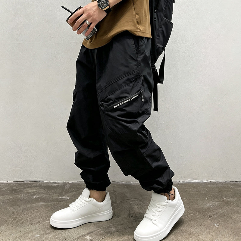 Functional Zipper Pocket Cargo Jogger Pants