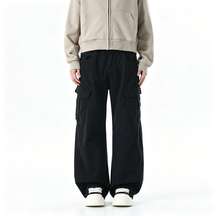 Multi Pocket Vintage Washed Cargo Pants