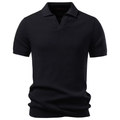 Men's Business Casual Knit Polo Shirt