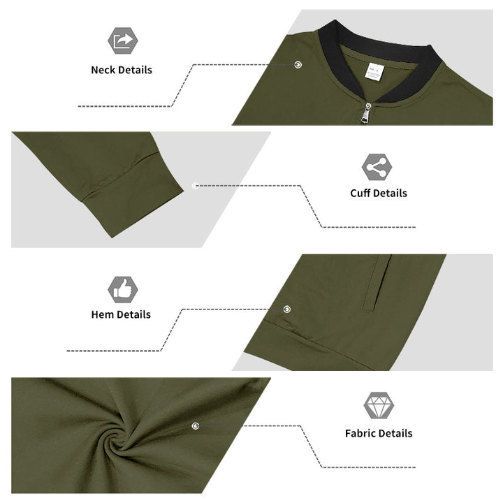 Sporty Bomber Top And Jogger Pant Set