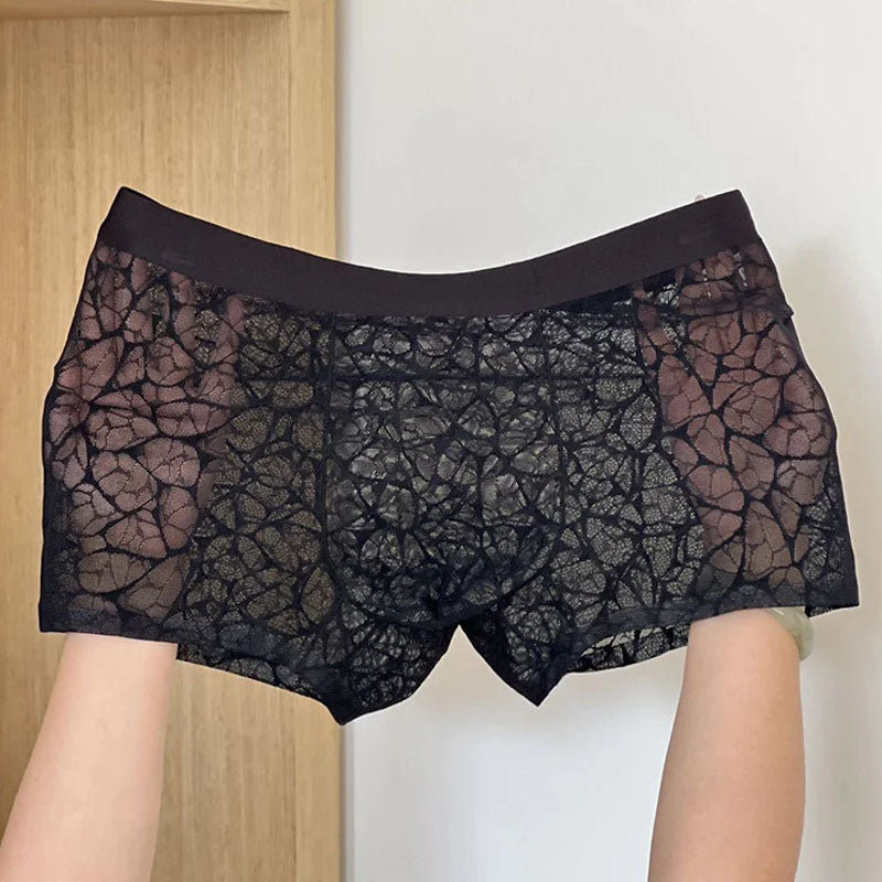 Men's lace boxer briefs