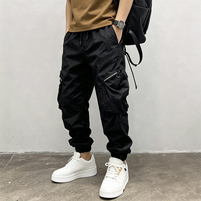 Functional Zipper Pocket Cargo Jogger Pants