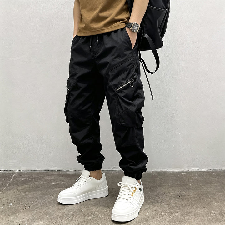 Functional Zipper Pocket Cargo Jogger Pants