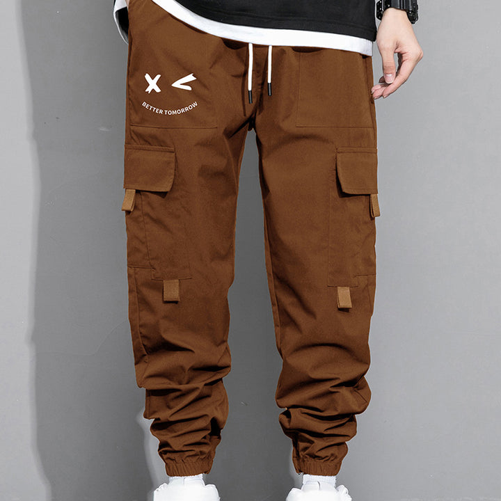 Loose-fit cargo joggers with large pockets