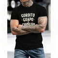 Printed Letter Pure Cotton T-Shirt