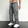 Men's Solid-Color Drawstring Cargo Pants