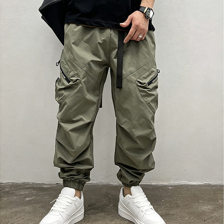 Functional Zipper Pocket Cargo Jogger Pants