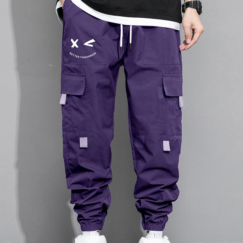 Loose-fit cargo joggers with large pockets