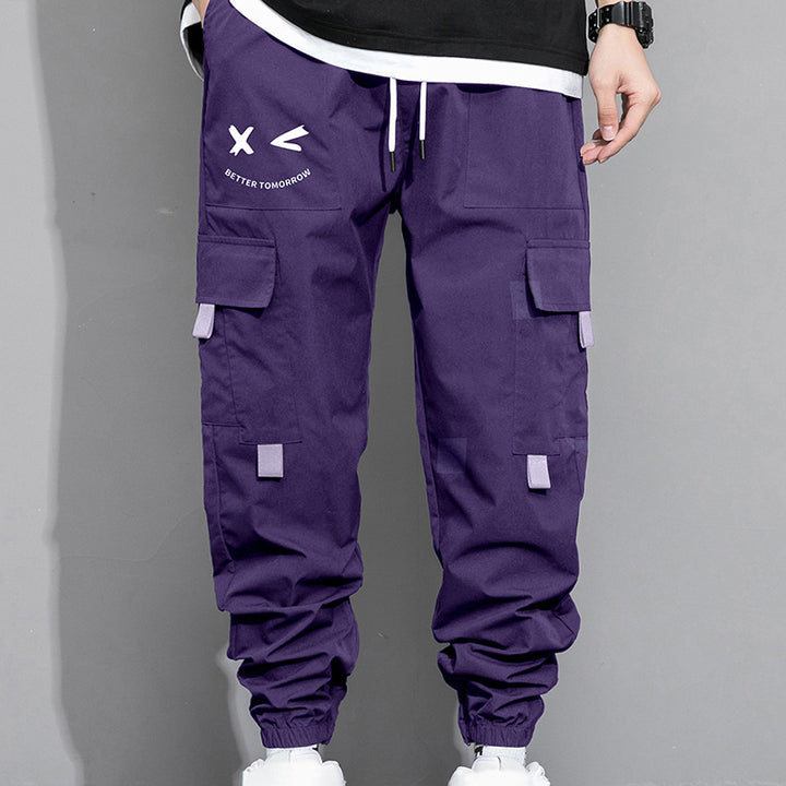 Loose-fit cargo joggers with large pockets
