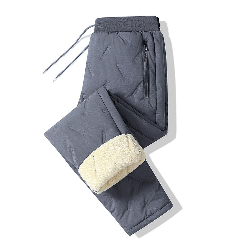 Waterproof fleece-lined cotton trousers