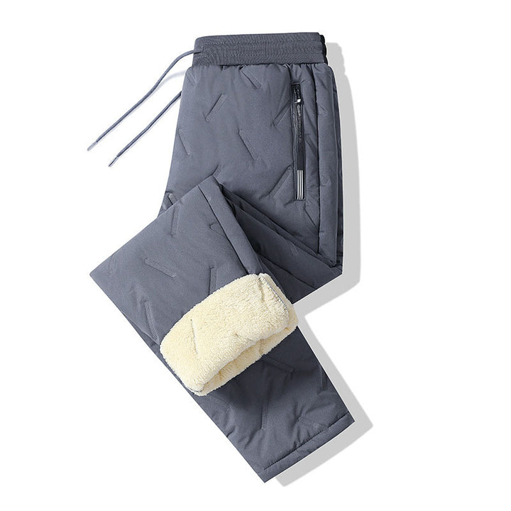 Waterproof fleece-lined cotton trousers