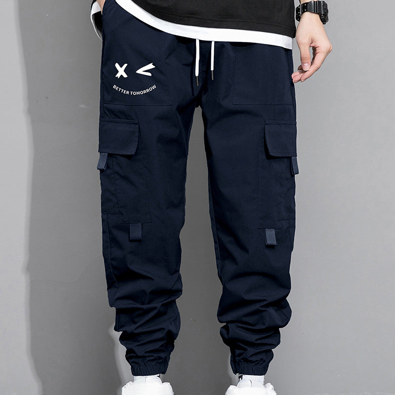 Loose-fit cargo joggers with large pockets