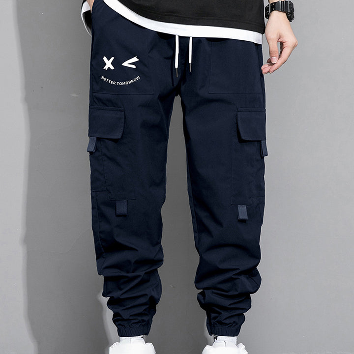 Loose-fit cargo joggers with large pockets