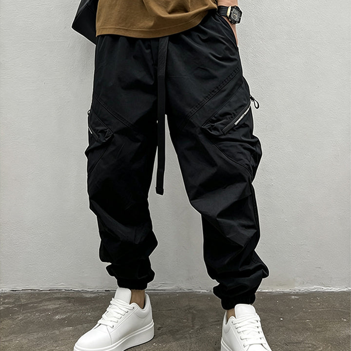 Functional Zipper Pocket Cargo Jogger Pants