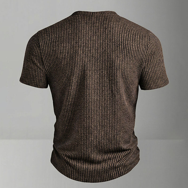 Short-sleeve V-neck polo shirt