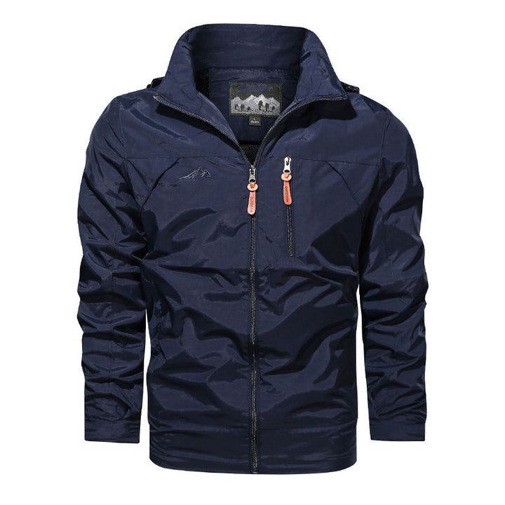 Men Outdoor Waterproof Hooded Hiking Jacket