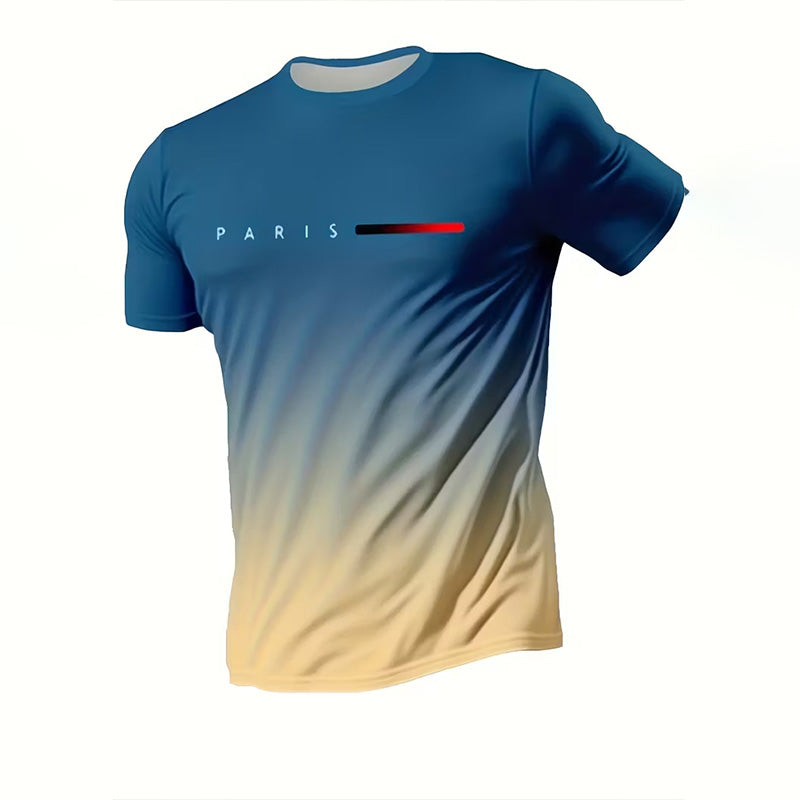 3D Digital Print Crew Neck T-Shirt