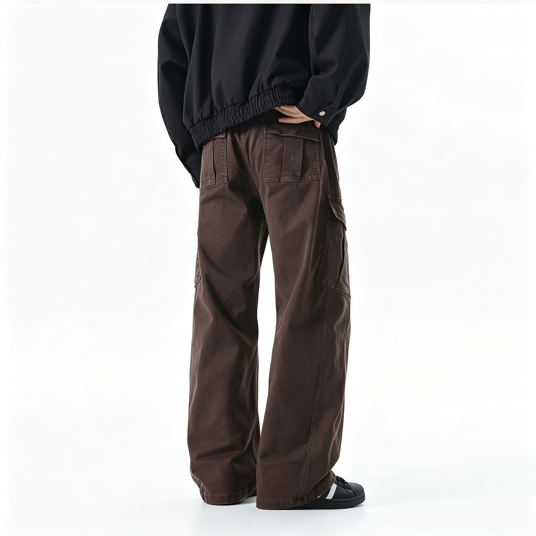 Multi Pocket Vintage Washed Cargo Pants