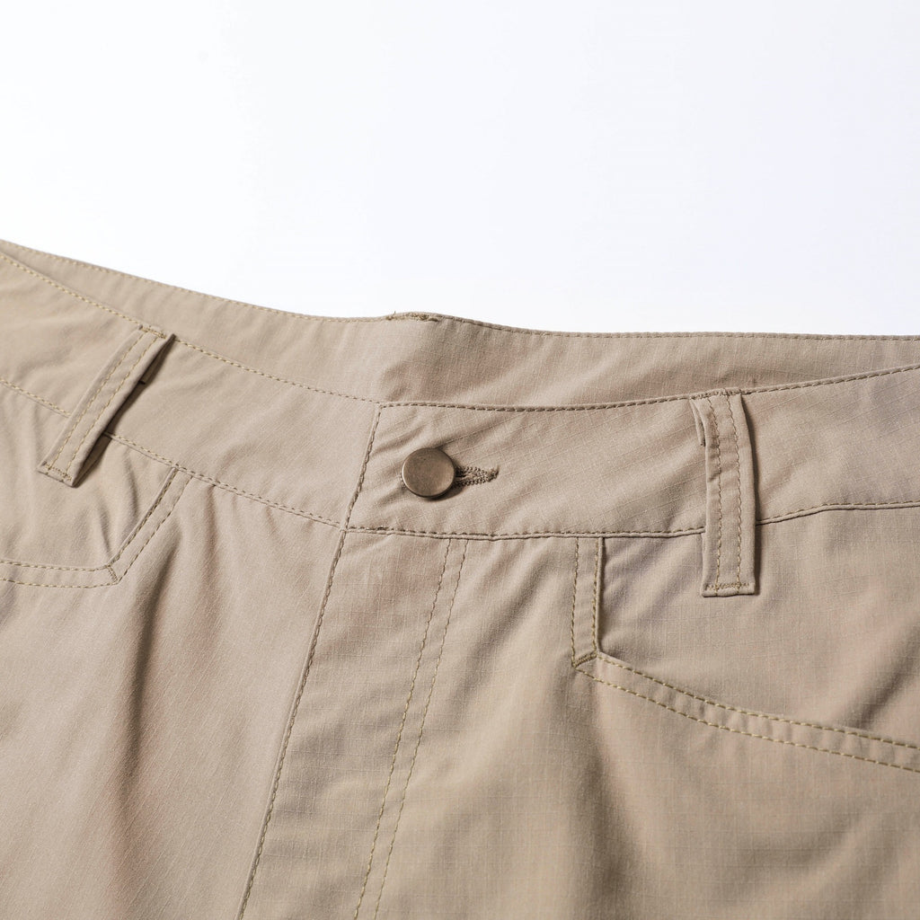 Men's Big & Tall Hiking Cargo Shorts – Zippered Pockets, Breathable & Casual, Elastic Waistband
