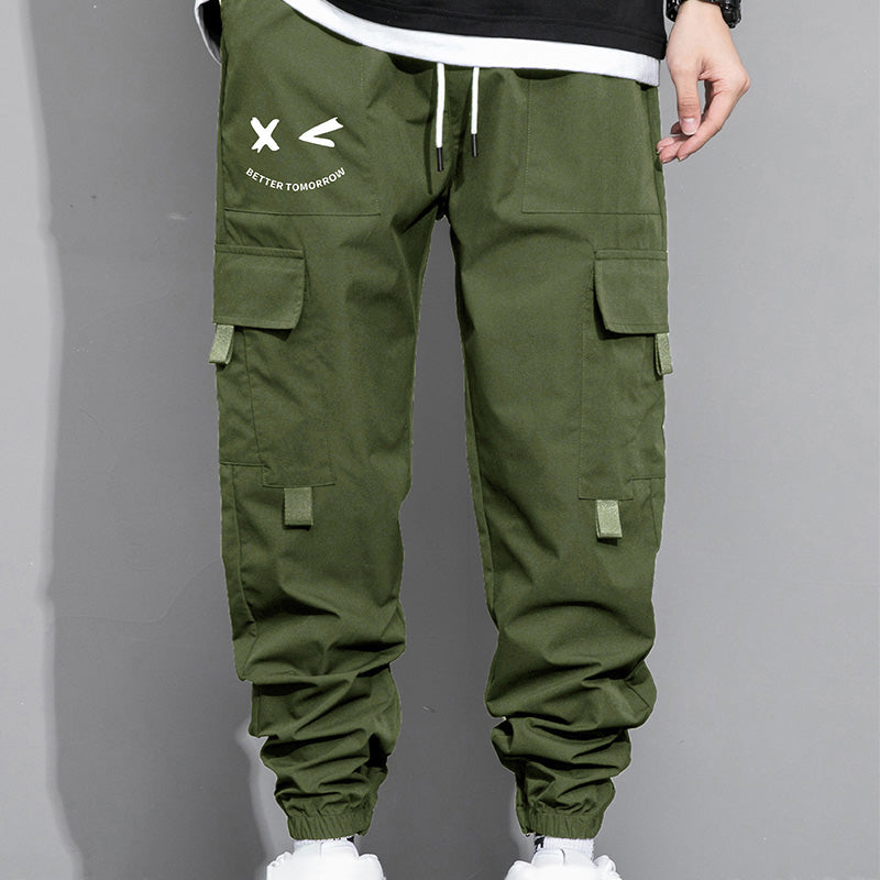 Loose-fit cargo joggers with large pockets