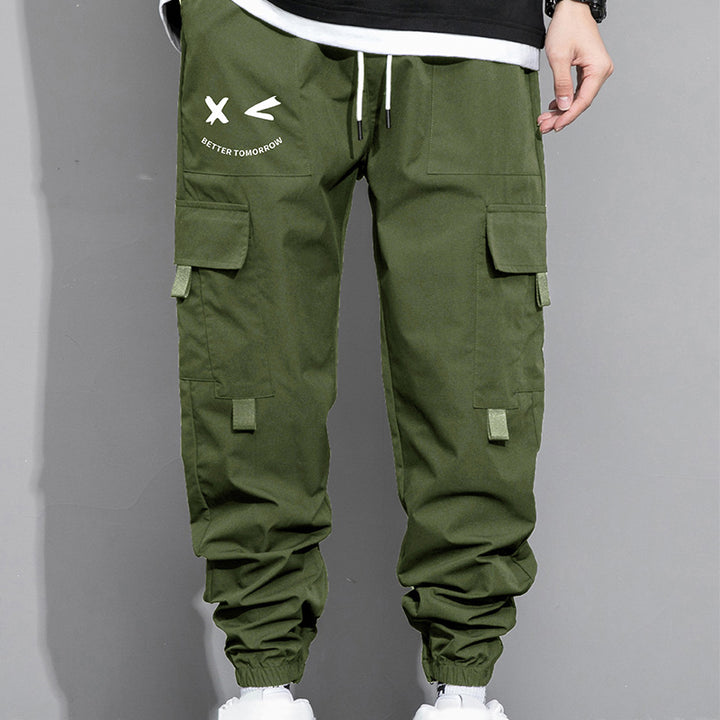 Loose-fit cargo joggers with large pockets
