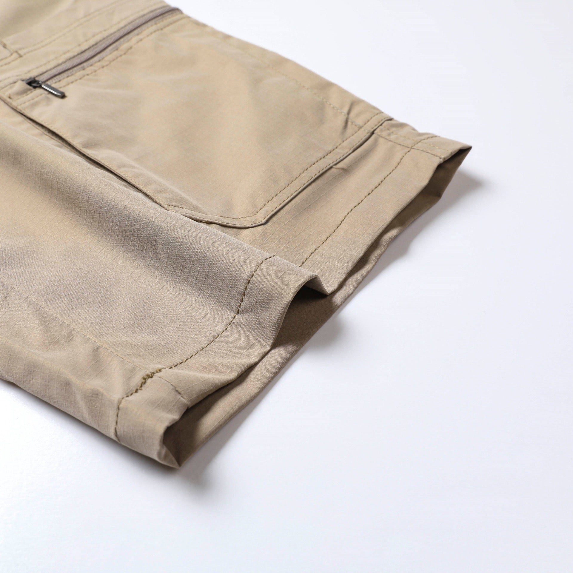 Men's Big & Tall Hiking Cargo Shorts – Zippered Pockets, Breathable & Casual, Elastic Waistband