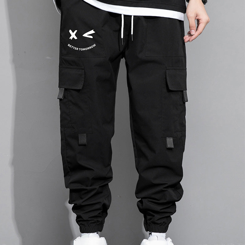 Loose-fit cargo joggers with large pockets