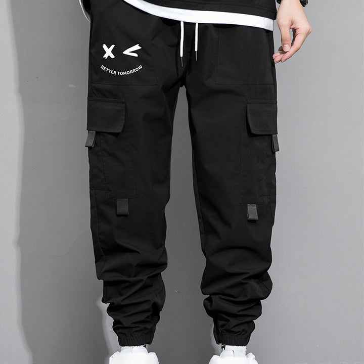Loose-fit cargo joggers with large pockets