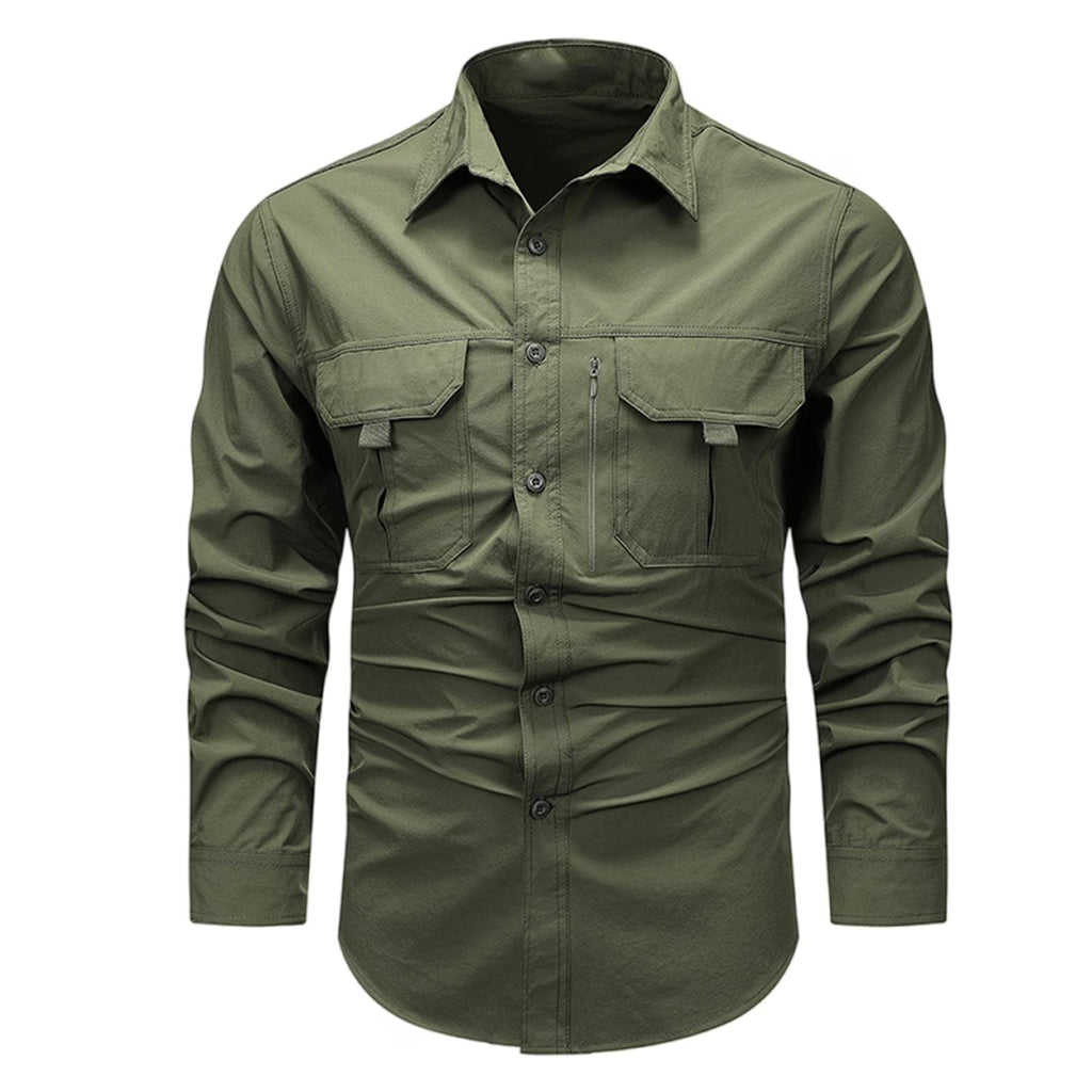Retro workwear long and short sleeve shirt