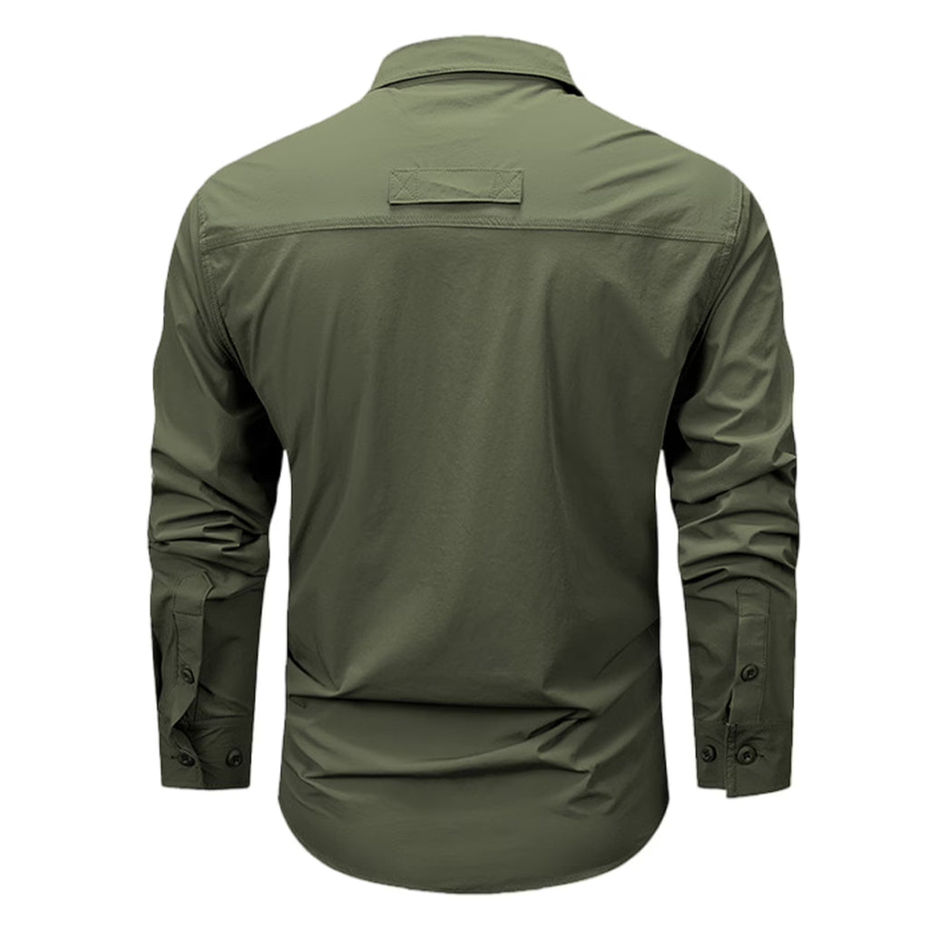 Retro workwear long and short sleeve shirt