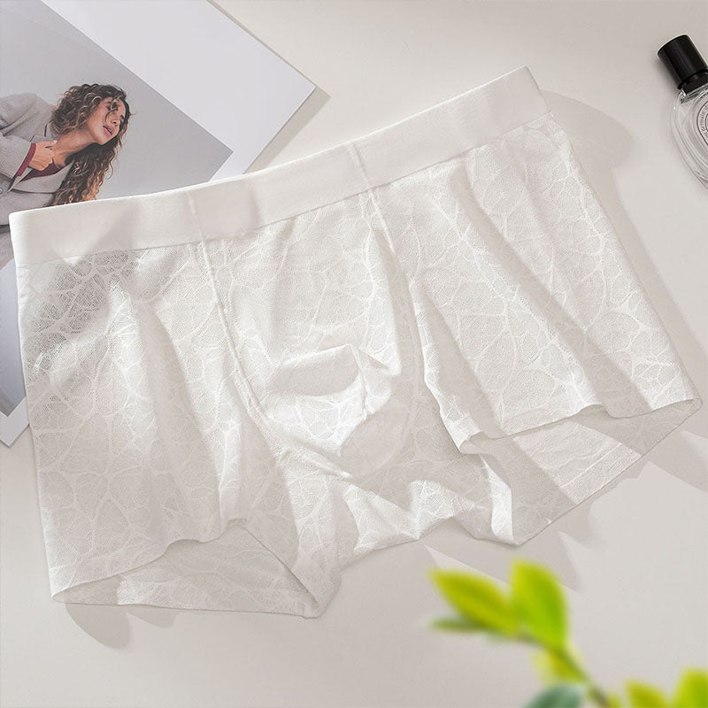 Men's lace boxer briefs