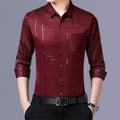 Men's 3D-Print Slim-Fit Long-Sleeve Shirt