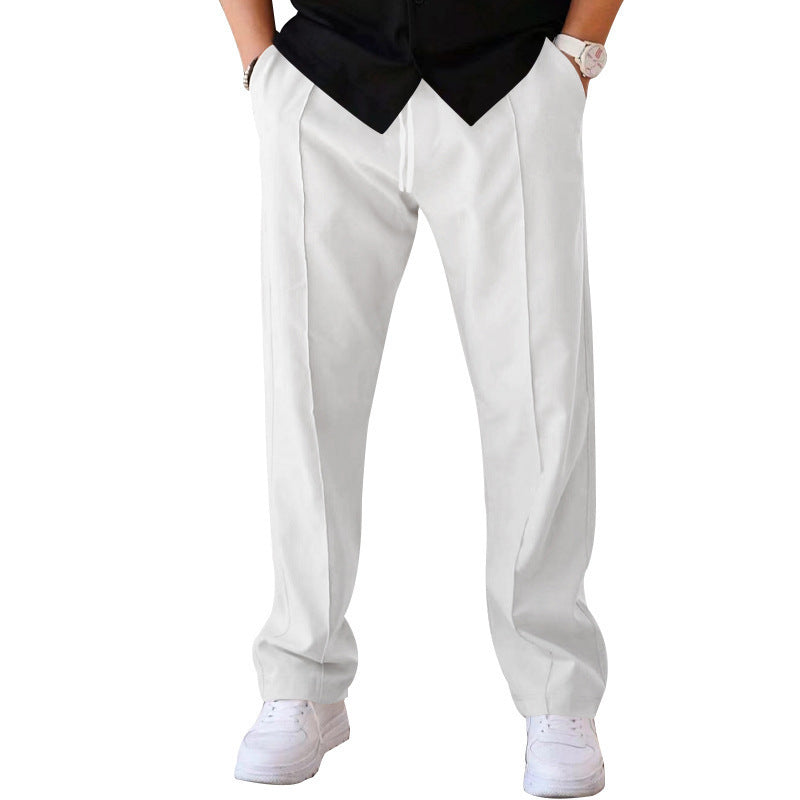Drawstring Waist Straight Leg Casual Sweatpants