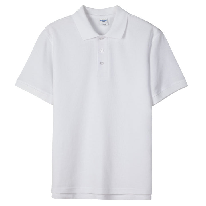 Minimalist Solid-Color Short-Sleeve Polo Shirt