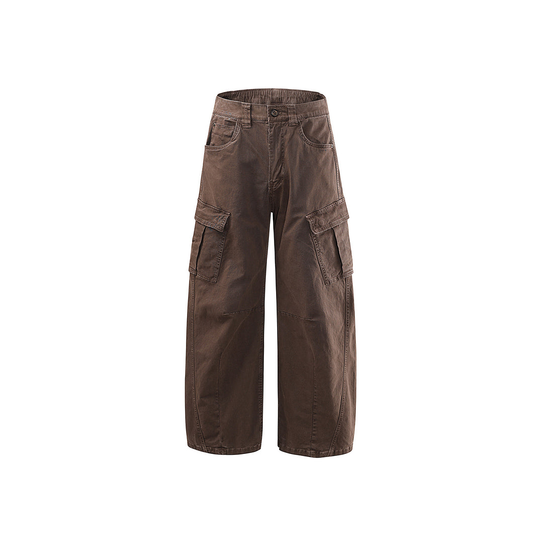 Multi Pocket Vintage Washed Cargo Pants