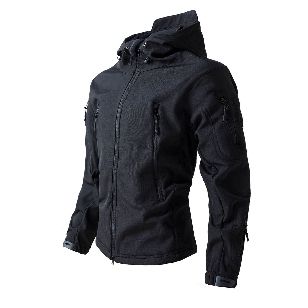 Multi Zip Pocket Outdoor Tactical Hooded Jacket