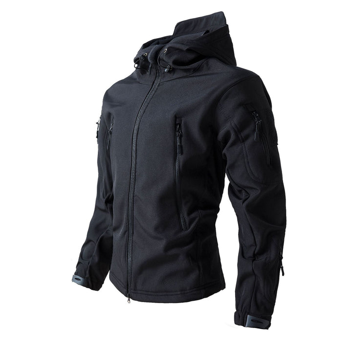 Multi Zip Pocket Outdoor Tactical Hooded Jacket
