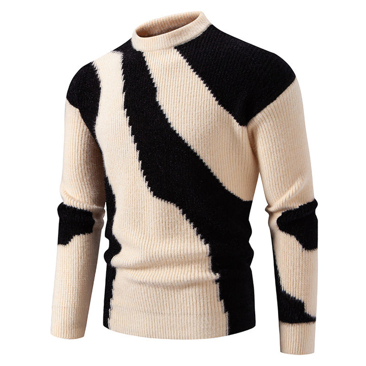 Camouflage crew neck sweater