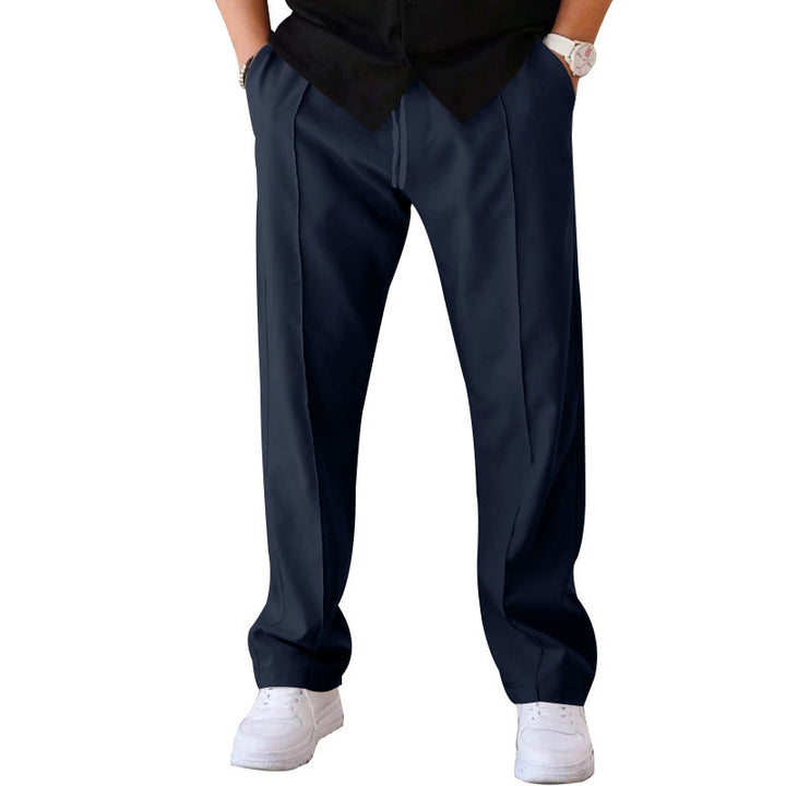 Drawstring Waist Straight Leg Casual Sweatpants