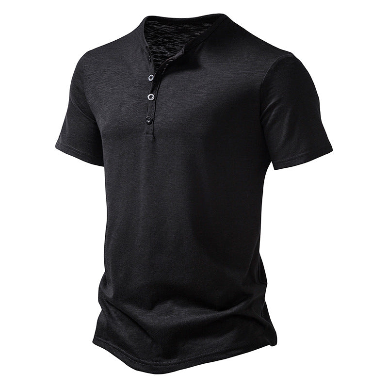 Everyday Henley Casual Short Tee