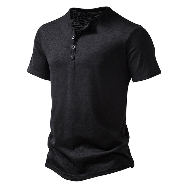 Everyday Henley Casual Short Tee