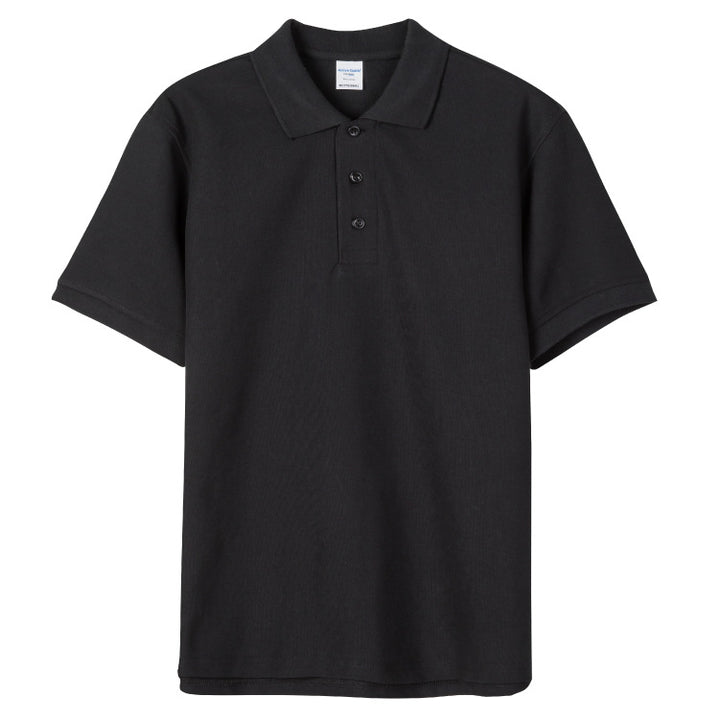 Minimalist Solid-Color Short-Sleeve Polo Shirt