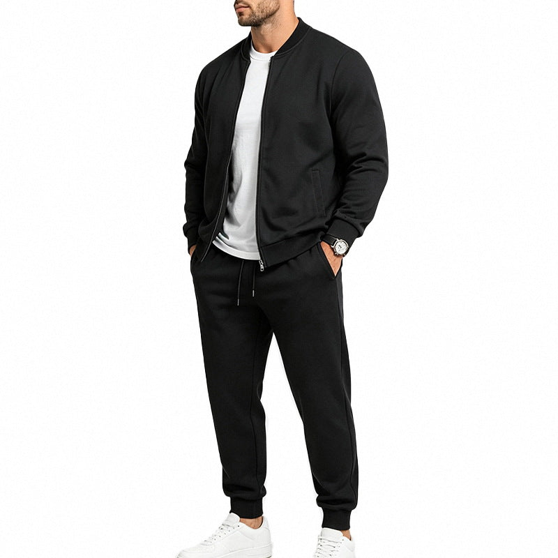 Sporty Bomber Top And Jogger Pant Set