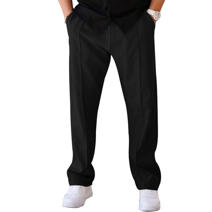 Drawstring Waist Straight Leg Casual Sweatpants